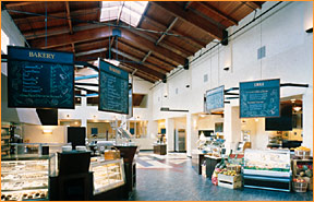 Marketplace view of bakery and deli